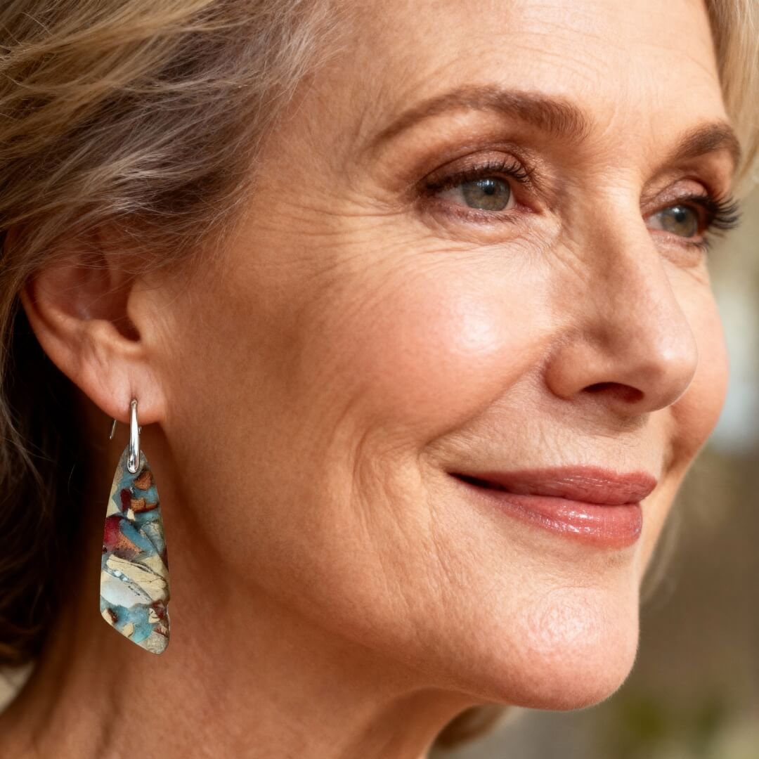 Boho Jasper Statement Earrings Susan Rose Jewelry