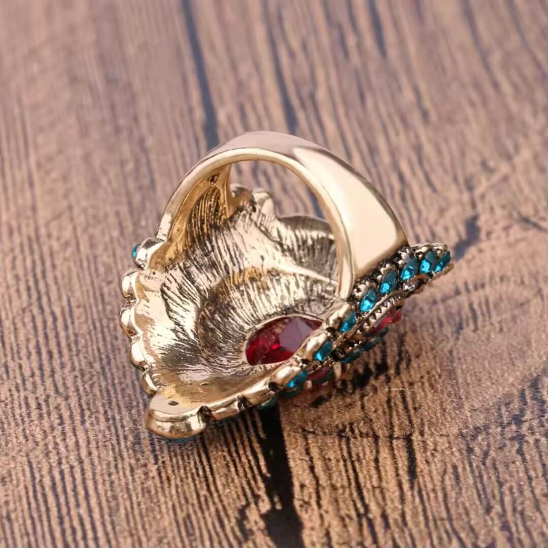 Vintage Crystal Statement Cocktail Ring - Diane Jewelry