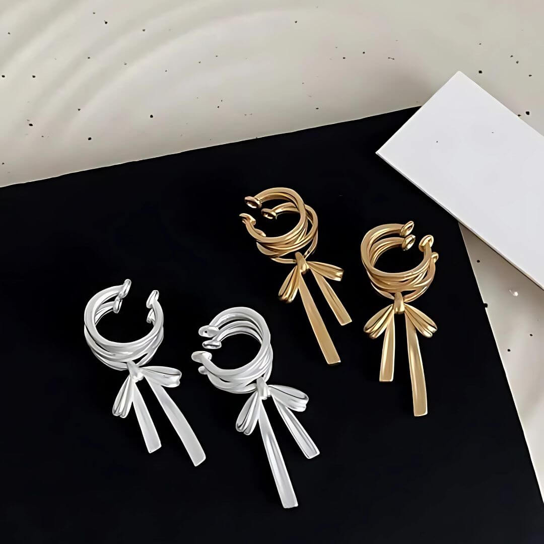 Modern Twist Bar Earrings - Diane Jewelry