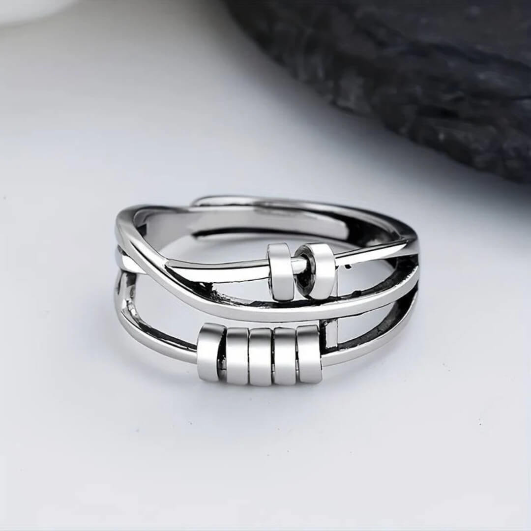 Sterling Silver Modern Stack Ring - Diane Jewelry