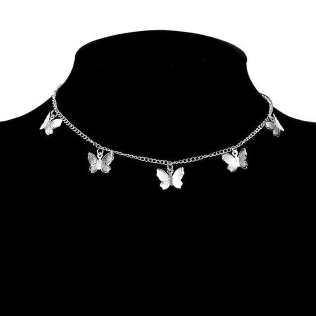 Butterfly Charm Chain Necklace - Diane Jewelry