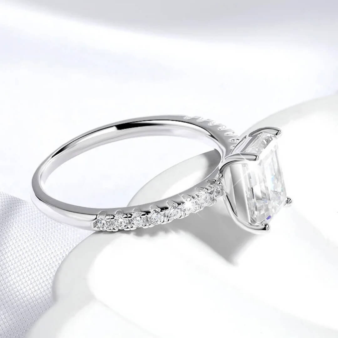 Timeless Emerald Cut Sparkle Ring - Diane Jewelry