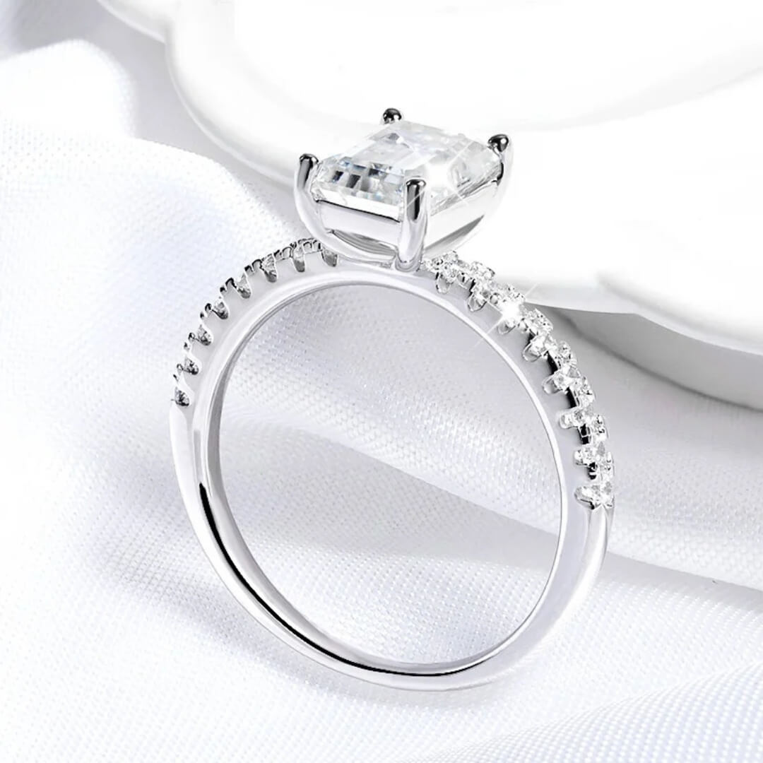 Timeless Emerald Cut Sparkle Ring - Diane Jewelry