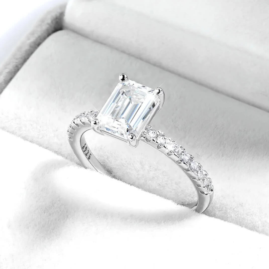Timeless Emerald Cut Sparkle Ring - Diane Jewelry