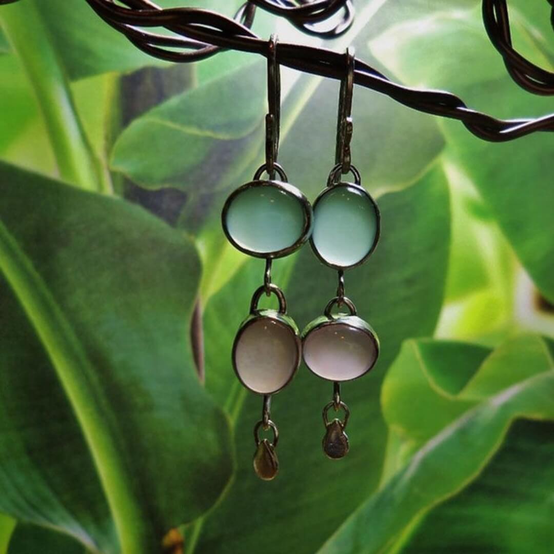 Gradient Drop Gemstone Earrings - Diane Jewelry