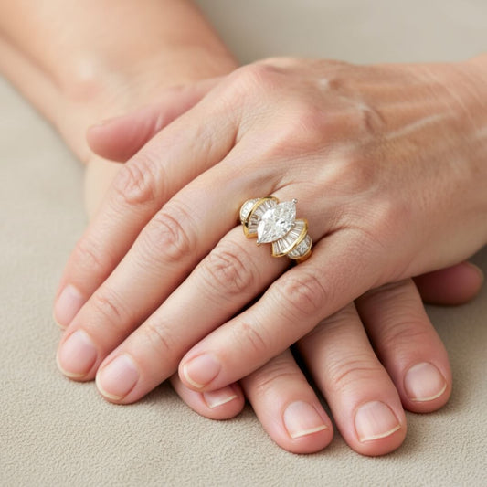 Diamond Gold Cocktail Ring Susan Rose Jewelry