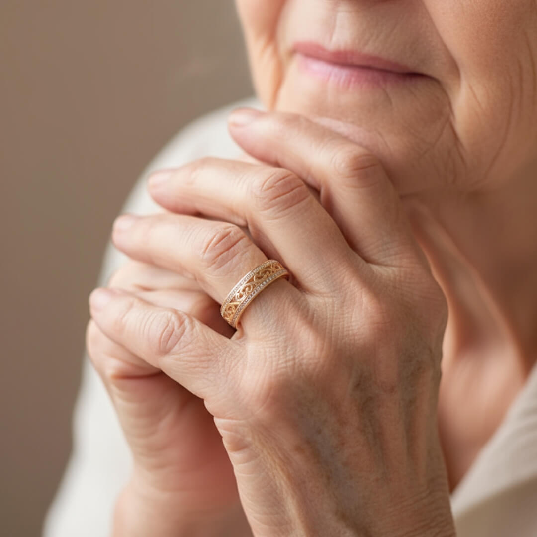 Gold Filigree Eternity Band Ring Susan Rose Jewelry