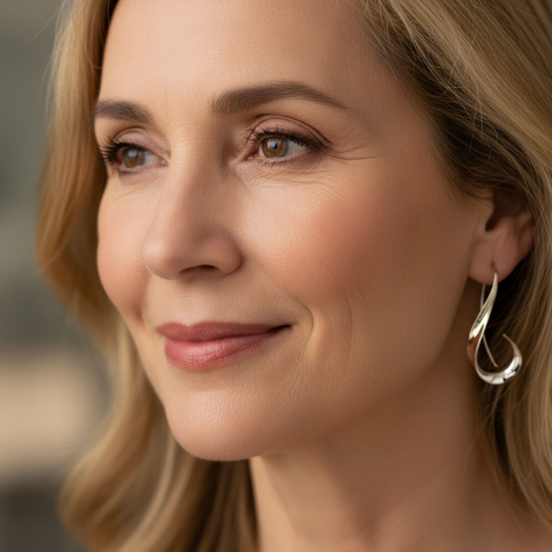 Gold Silver Twist Drop Earrings Susan Rose Jewelry