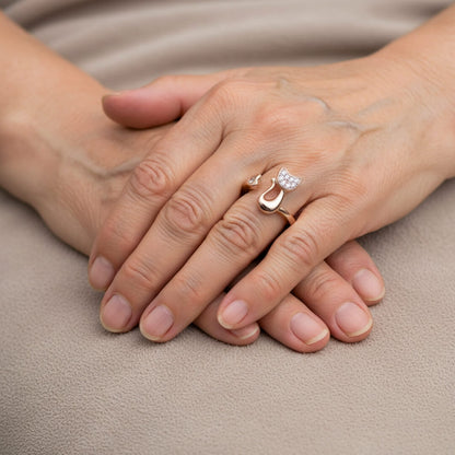 Adjustable Cat Ring Rose Gold Susan Rose Jewelry