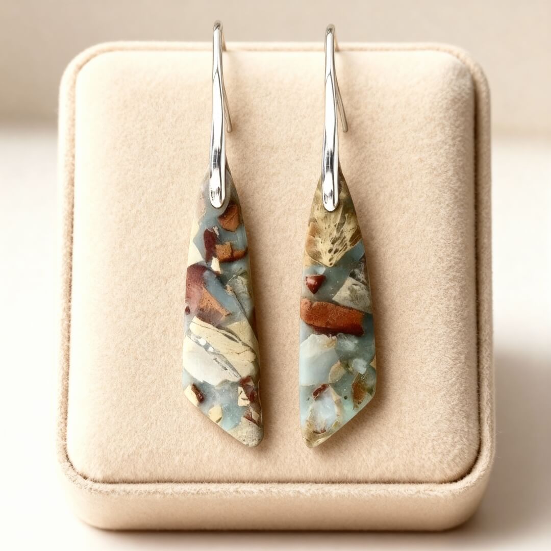 Boho Jasper Statement Earrings Susan Rose Jewelry