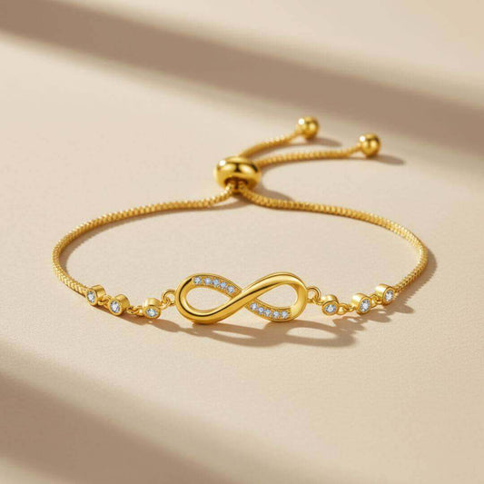 Gold Infinity Adjustable Bolo Bracelet Emma & Noah Jewelry