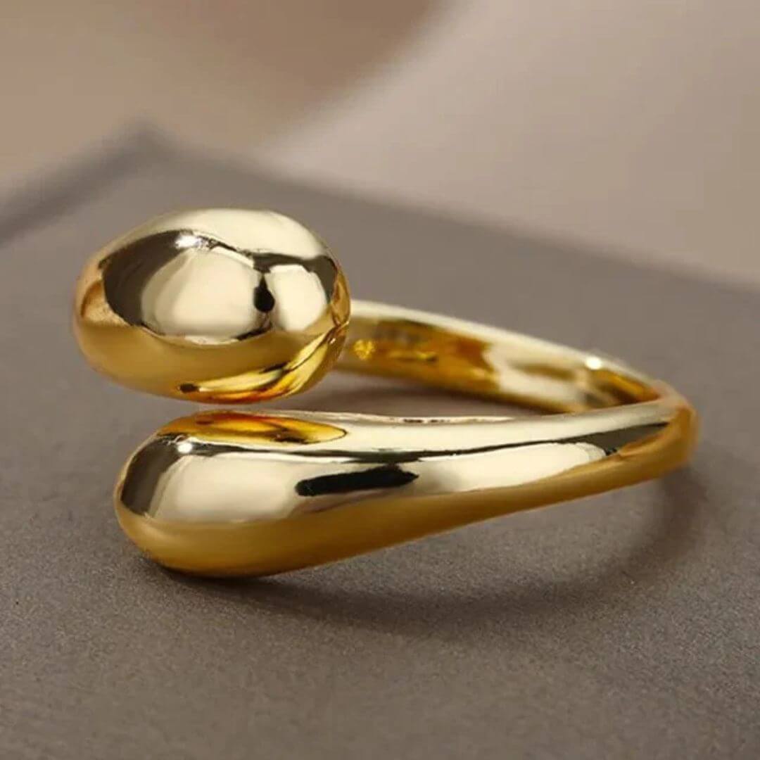 Bold Abstract Open Gold Ring - Diane Jewelry