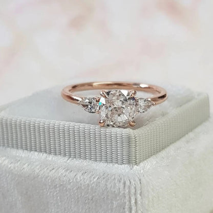 Round Brilliant Silver Ring - Diane Jewelry