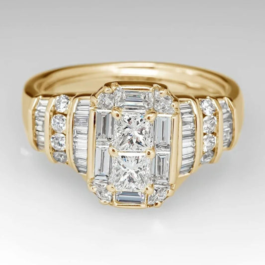 Art Deco Baguette Diamond Ring - Diane Jewelry