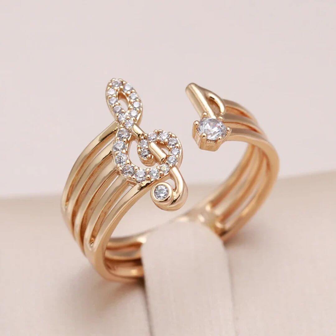 Music Note Ring for Women - Diane Jewelry