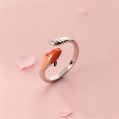 Enamel Koi Fish Open Ring - Diane Jewelry