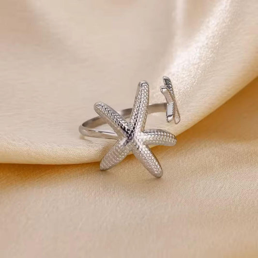 Adjustable Starfish Ring for Women - Diane Jewelry