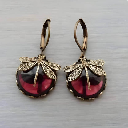 Vintage Dragonfly Dangle Earrings Emma & Noah Jewelry