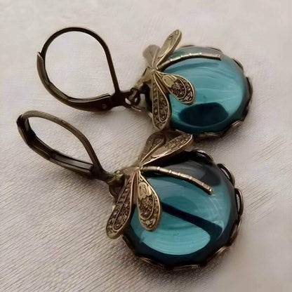 Vintage Dragonfly Dangle Earrings Emma & Noah Jewelry