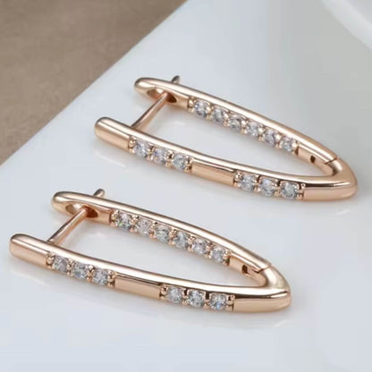 Gold Diamond Hoop Earrings Emma & Noah Jewelry