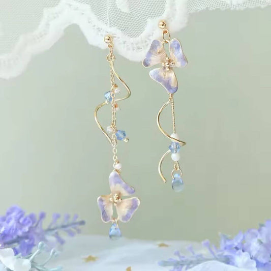 Romantic Floral Drop Earrings - Diane Jewelry