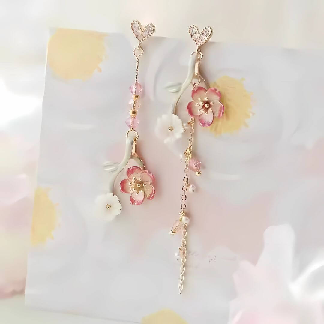 Romantic Floral Drop Earrings - Diane Jewelry