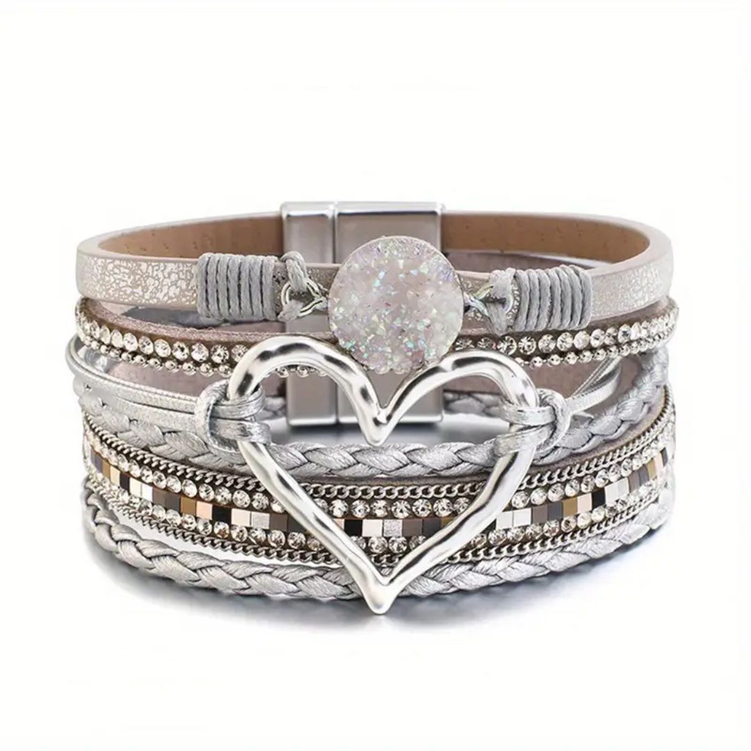 Boho Heart Layered Bracelet - Diane Jewelry