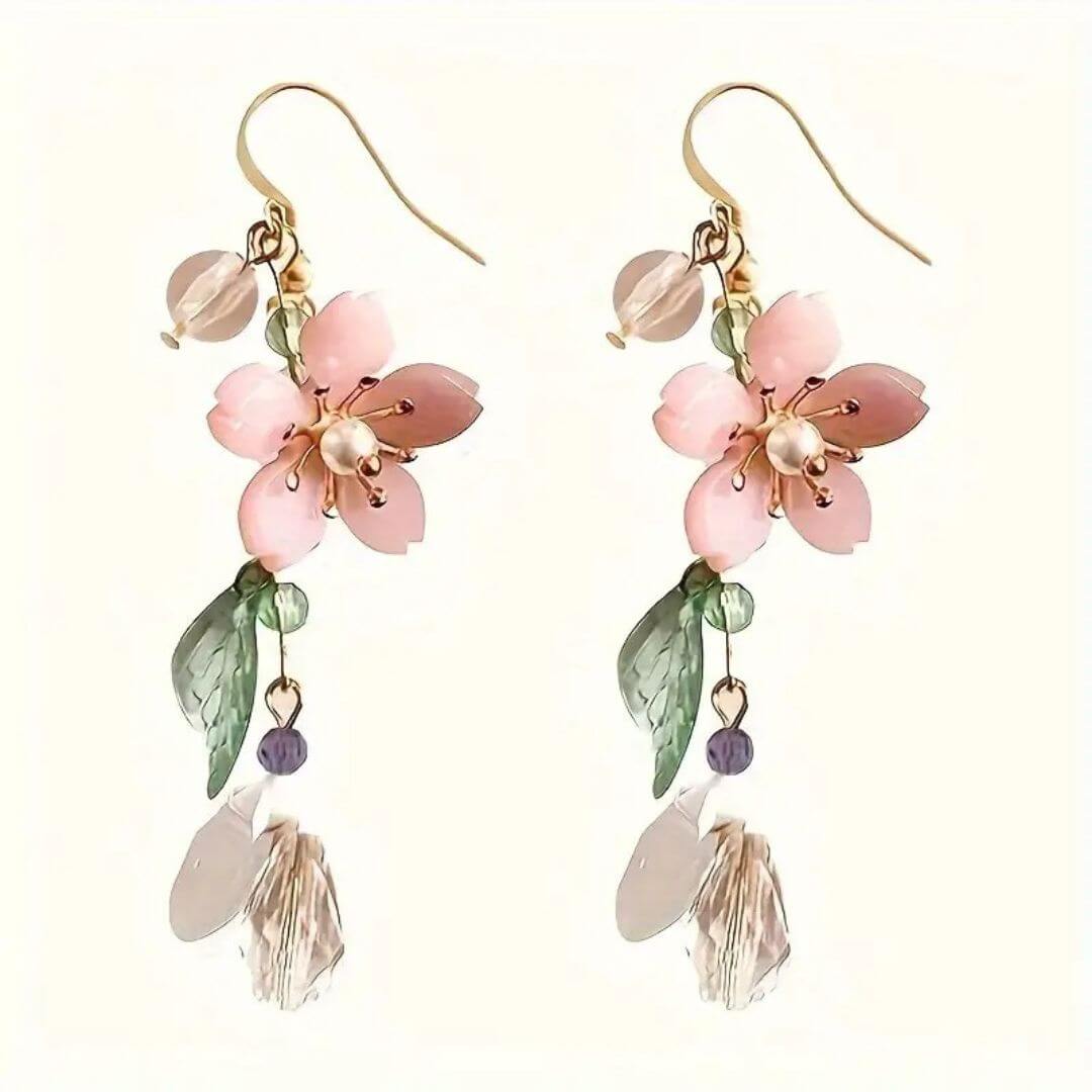 Pastel Flower Drop Earrings Women - Diane Jewelry