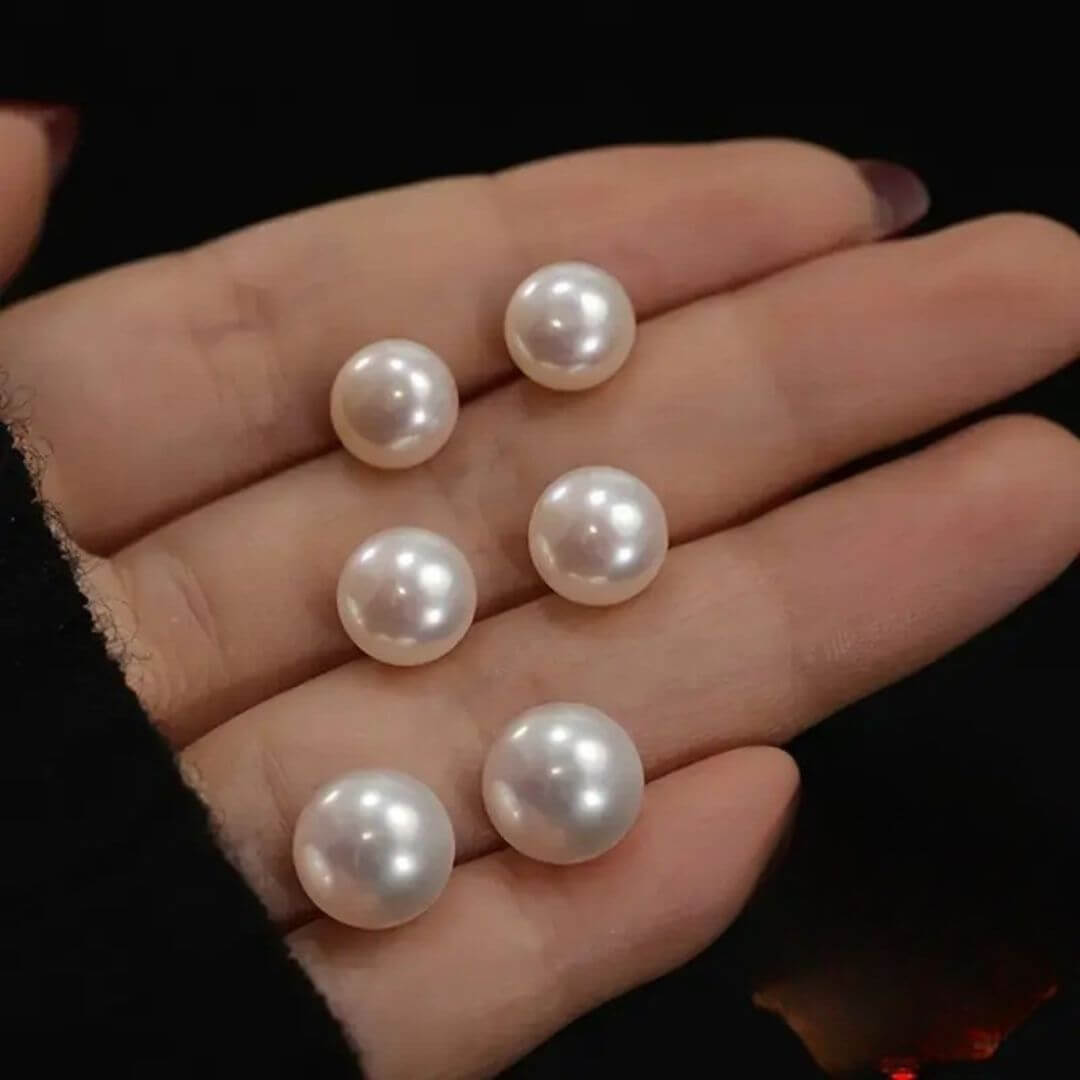 Classic White Pearl Earrings Set - Diane Jewelry