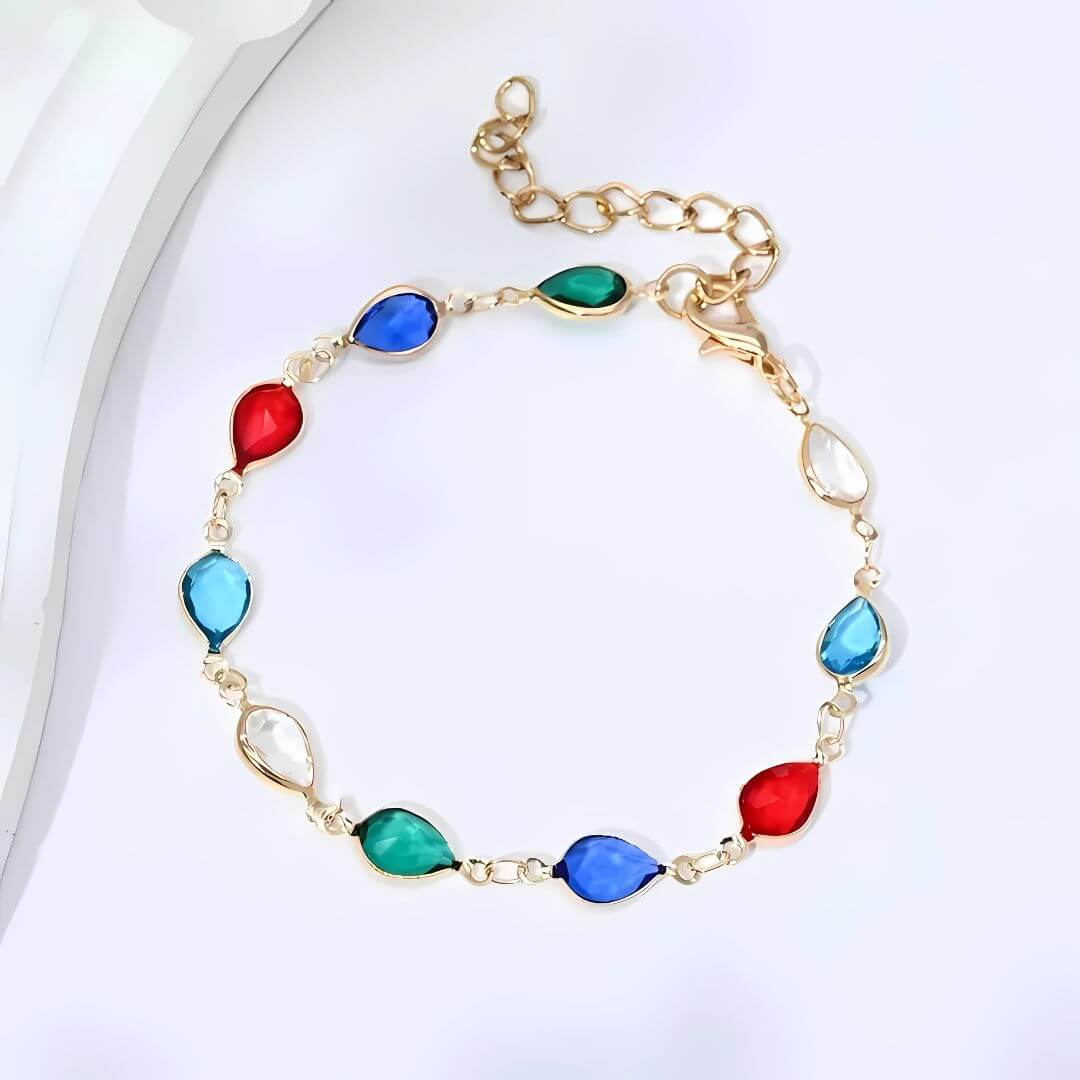 Colorful Butterfly Charm Chain Bracelet - Diane Jewelry