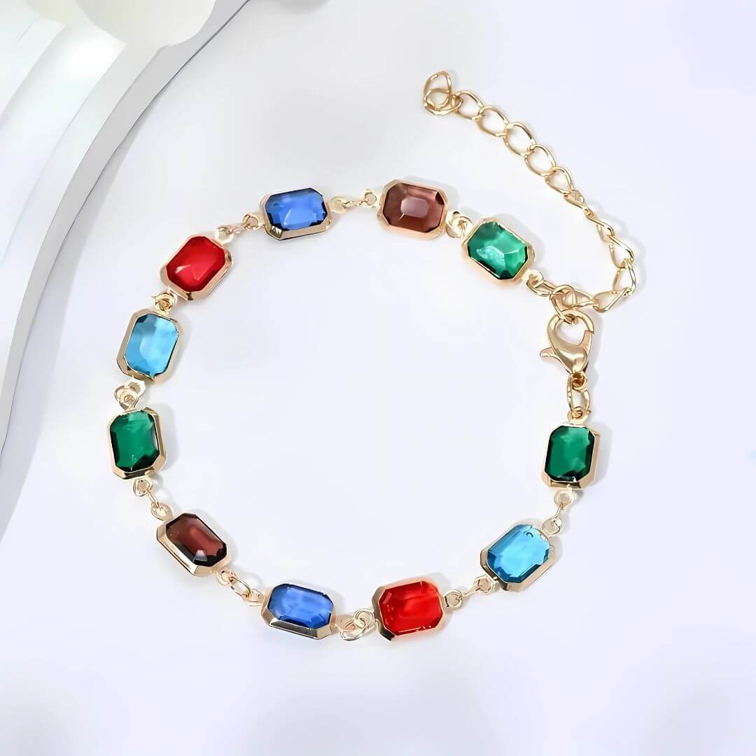 Colorful Butterfly Charm Chain Bracelet - Diane Jewelry