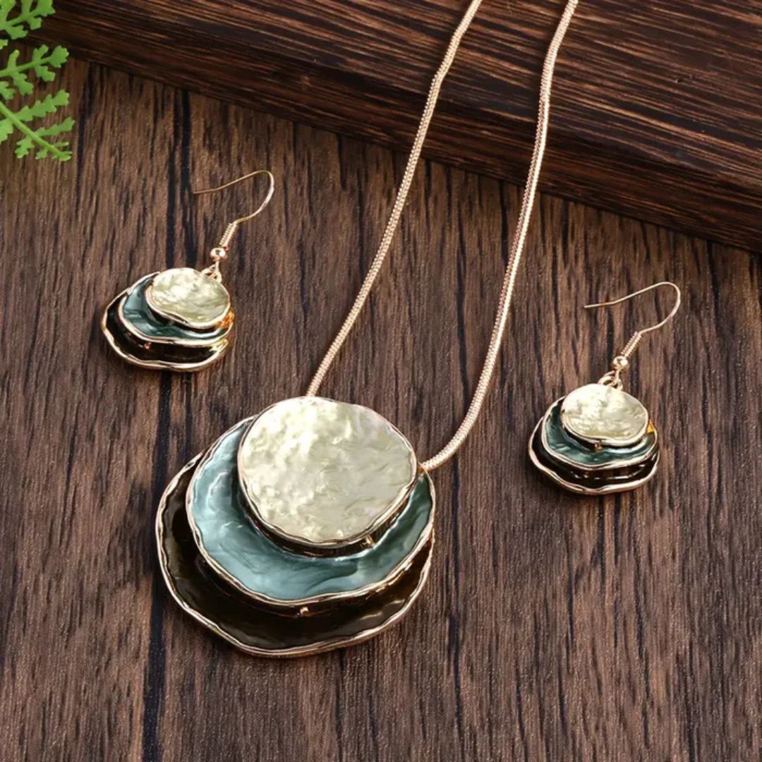 Layered Boho Hammered Jewelry Set - Diane Jewelry