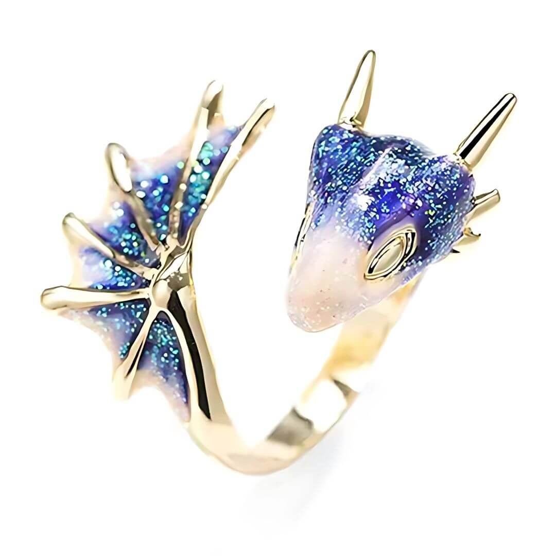 Galaxy Dragon Adjustable Statement Ring - Diane Jewelry