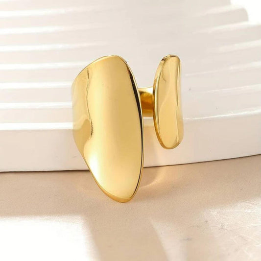 Chunky Modern Gold Ring - Diane Jewelry
