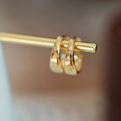 Gold Star Band Rings Women - Diane Jewelry