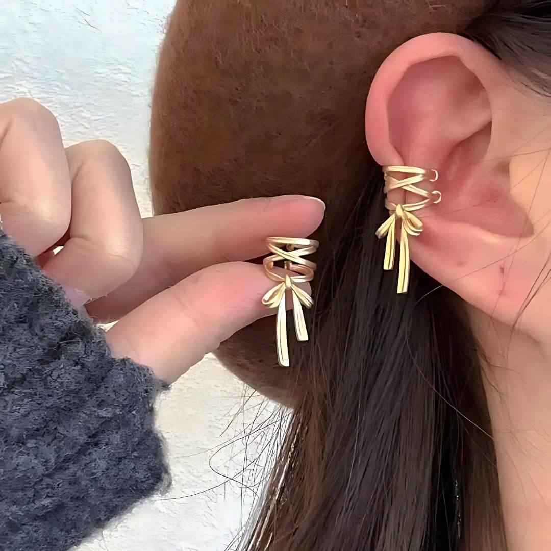 Modern Twist Bar Earrings - Diane Jewelry