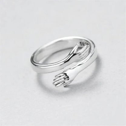 Silver Hug Adjustable Wrap Ring - Diane Jewelry