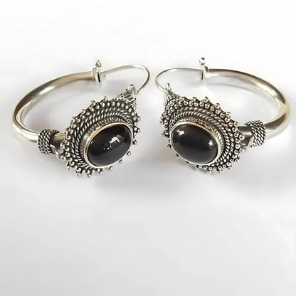 Bali Silver Hoop Earrings - Diane Jewelry