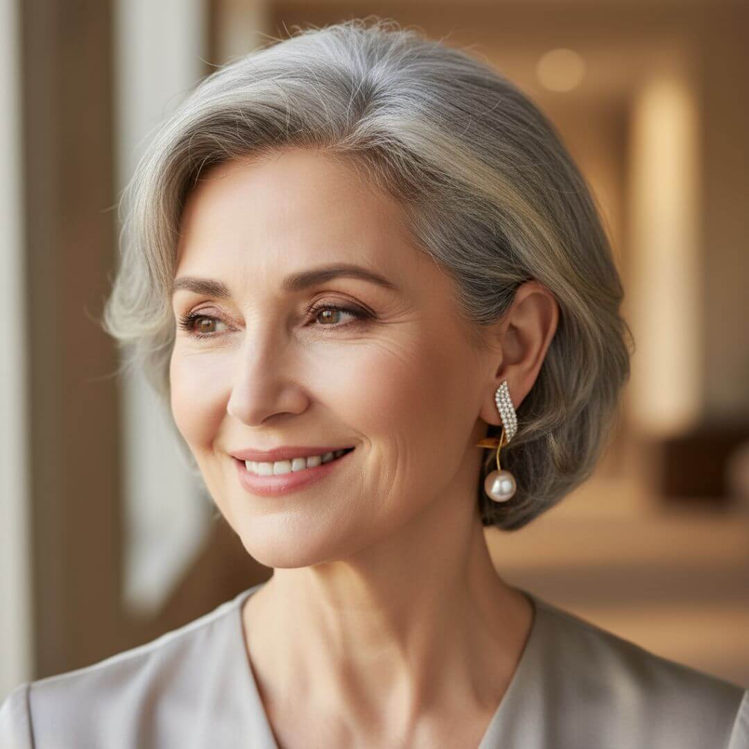 Gold Crystal Pearl Drop Earrings Emma & Noah Jewelry