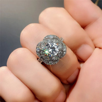 Vintage Floral Diamond Engagement Ring - Diane Jewelry