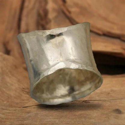 Adjustable Dandelion Silver Statement Ring - Diane Jewelry