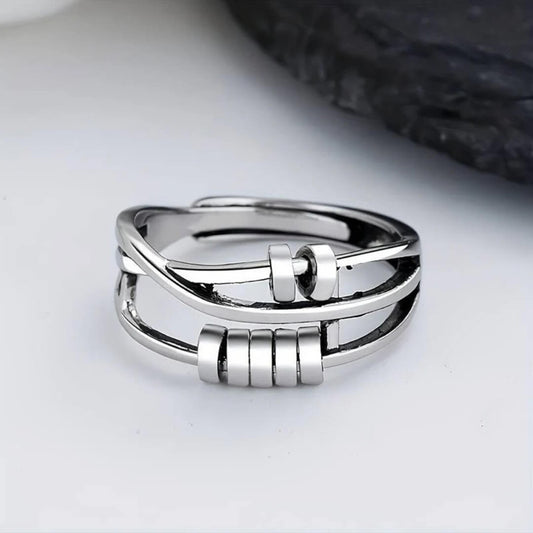 Sterling Silver Modern Stack Ring - Diane Jewelry