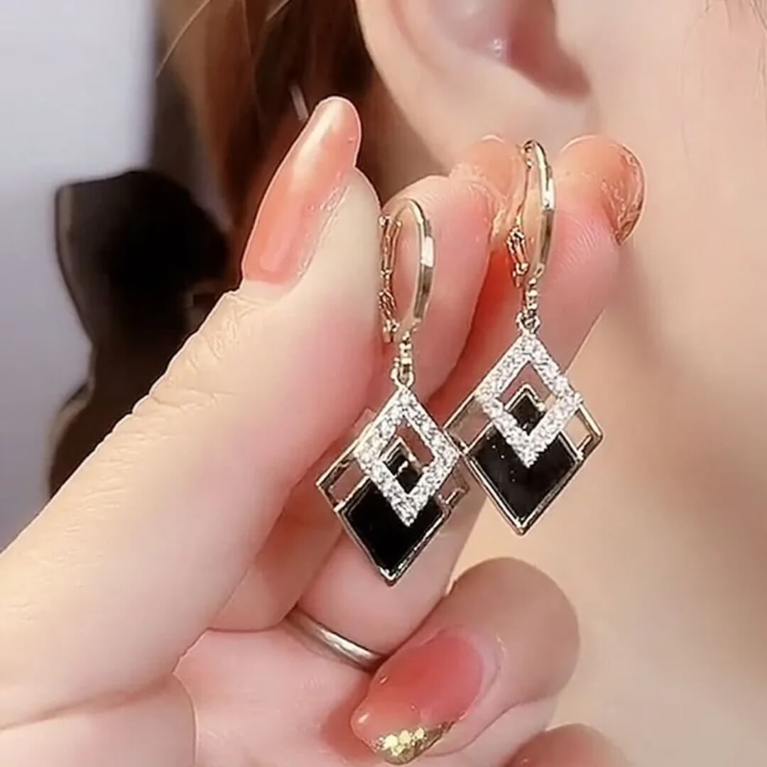 Elegant Square Drop Earrings Women - Diane Jewelry