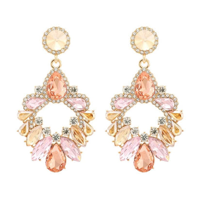 Statement Crystal Drop Earrings - Diane Jewelry