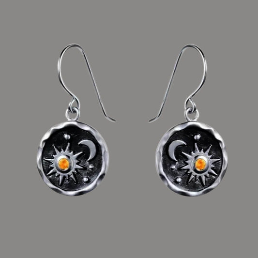 Sun Moon Celestial Earrings - Diane Jewelry