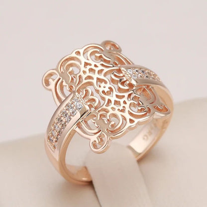 Rose Gold Vintage Filigree Ring - Diane Jewelry
