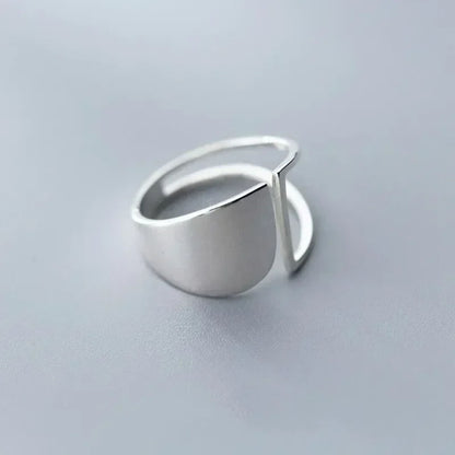 Minimalist Geometric Silver Ring - Diane Jewelry