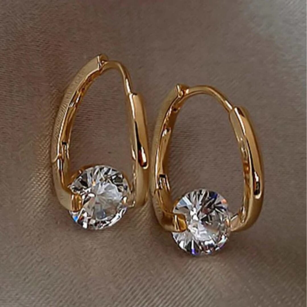 Minimalist Gold Drop Earrings - Diane Jewelry