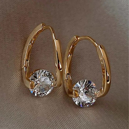 Minimalist Gold Drop Earrings - Diane Jewelry