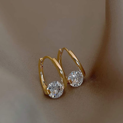Minimalist Gold Drop Earrings - Diane Jewelry